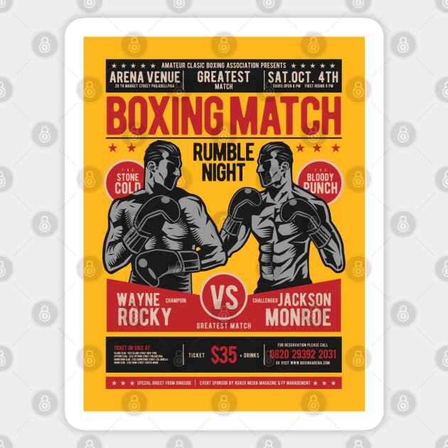 Boxing Match Sticker by AtuyaStudio